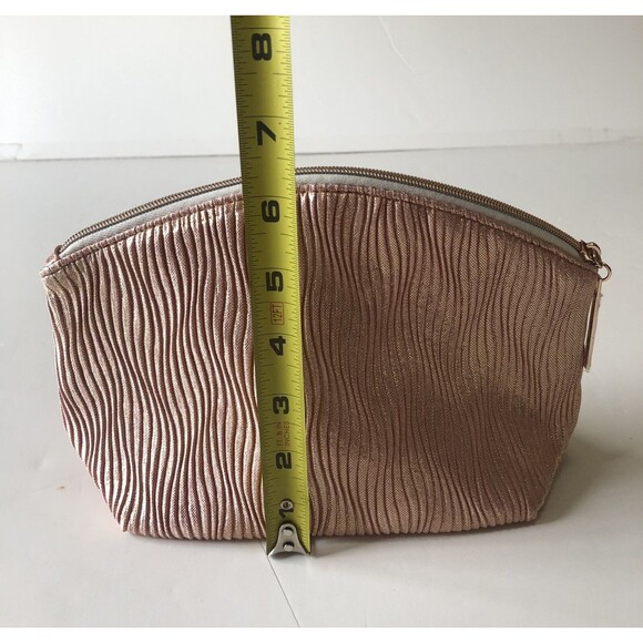 Lancome light Pink Shimmer Makeup Bag Zippered - Picture 7 of 8